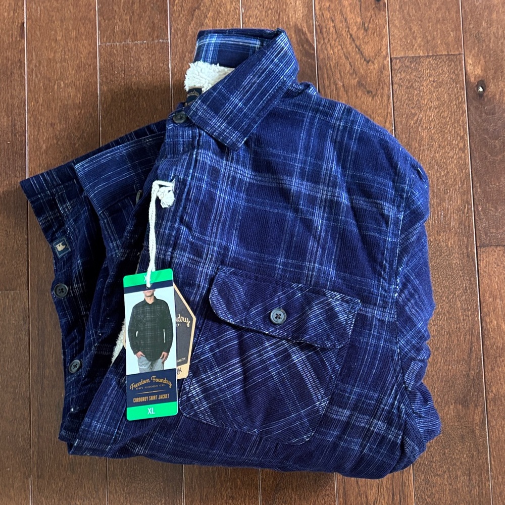NWT Freedom Foundry Corduroy Shirt Jacket